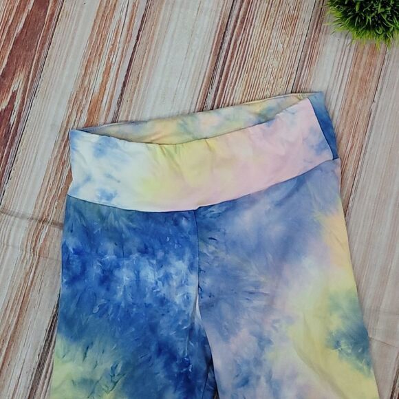 𝅺white Birch Tie Dye Twist Tank Bike Short Lounge Set - Picture 6 of 9